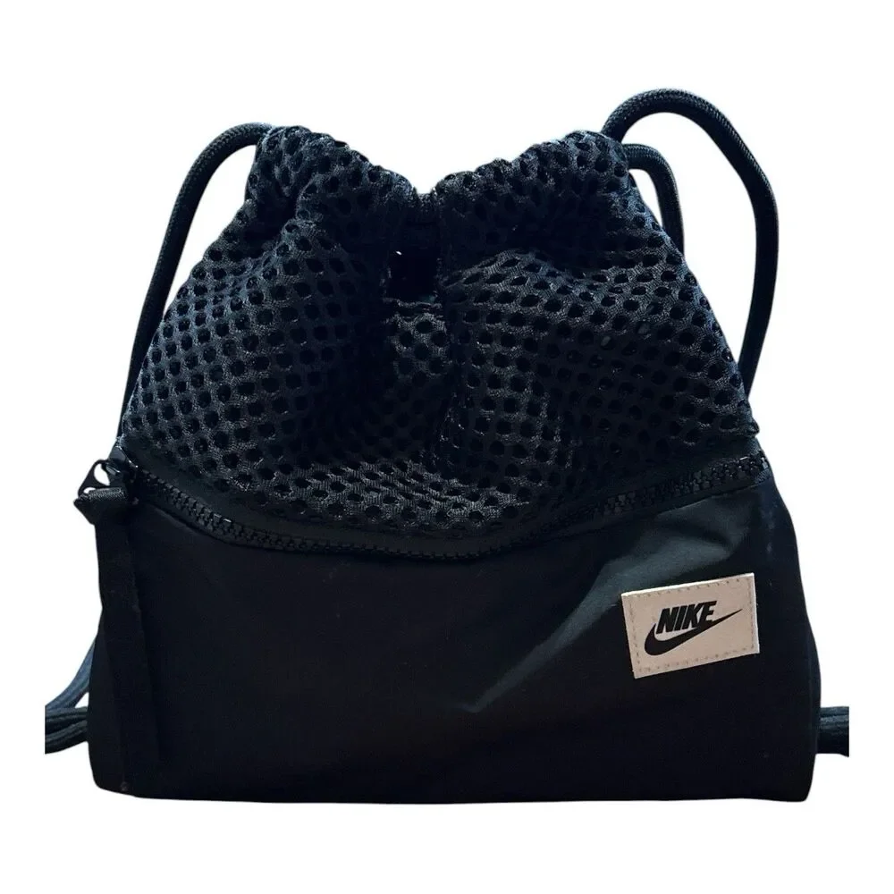 Nike Air Extra-Small Gym Sack Drawstring Bag Backpack Black